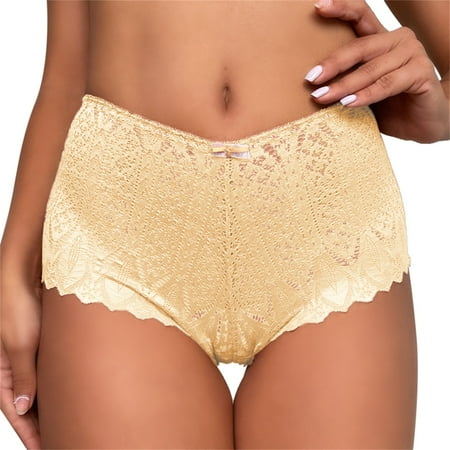 MQLKF Women Floral Lace Underwear High Waisted Seamless Thongs For Women Breathable Sexy Bikini Panty Brief Panties Stylish Flexible Cozy Women Underwear