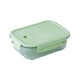 thumbnail image 2 of Bolsa de vidrio resistente al calor, recipiente para alimentos ondulado, contenedor portátil para almacenar alimentos, conservador de alimentos para la oficina, diseño de acero inoxidable de, 2 of 9