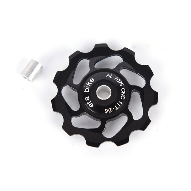 11T Ultralight MTB Aluminum Alloy Bike Bearing Jockey Wheel Rear Derailleur Pulleys Outdoor Bicycle Parts 1pc He Qiyong unisex