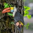 thumbnail image 6 of CarpNettore Toucan Tree Decor Sculpture Collection Decorative Tropical Animal Art Decor Bird With ring, 6 of 9