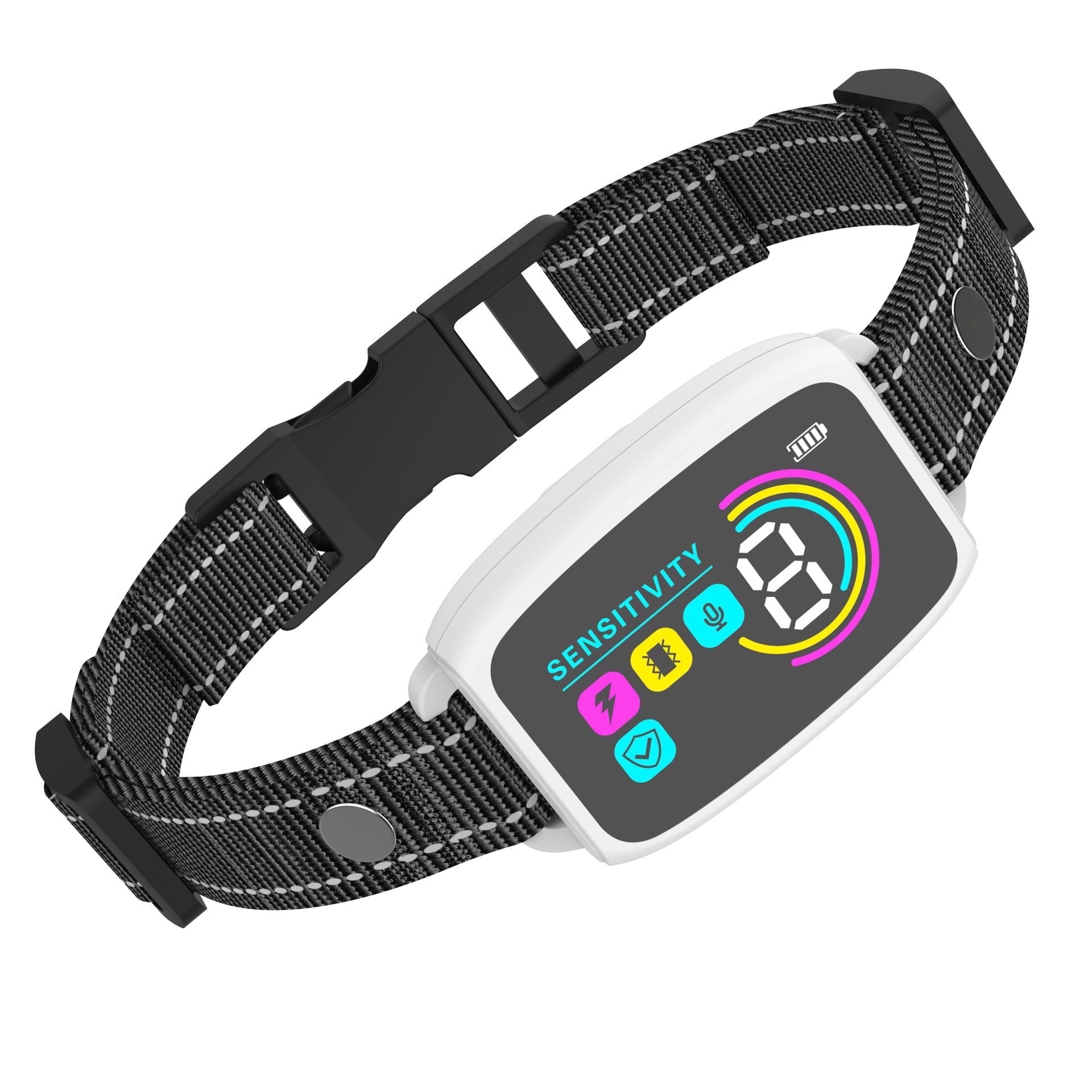 Automatic Bark Collar for Dogs, Rechargeable Smart Dog Training Collar for Small Medium Large, 8 Sensitivity Levels & 3 Training Modes (Beep, Vibration, Shock)