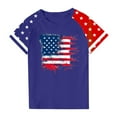 thumbnail image 4 of GERsome Boys Girls 4th of July T-Shirts Crew Neck Short Sleeve Tops American Flag Patriotic Tshirts Loose Fit Summer Graphic Tee for Unisex Kids, 13-14 Years, 4 of 4