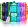 thumbnail image 1 of Botella de agua deportiva, 400/500/700 ml/1 l, botellas ligeras Tritan a prueba de fugas sin Bpa para exteriores, camping, ciclismo, fitness, gimnasio, yoga, bebida para niños y adultos, 1 of 5