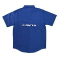 thumbnail image 2 of Pro Edge Men's Short Sleeve Button-Down NCAA Moisture Wicking Shirt (Royal/HU Pirates, S), 2 of 2