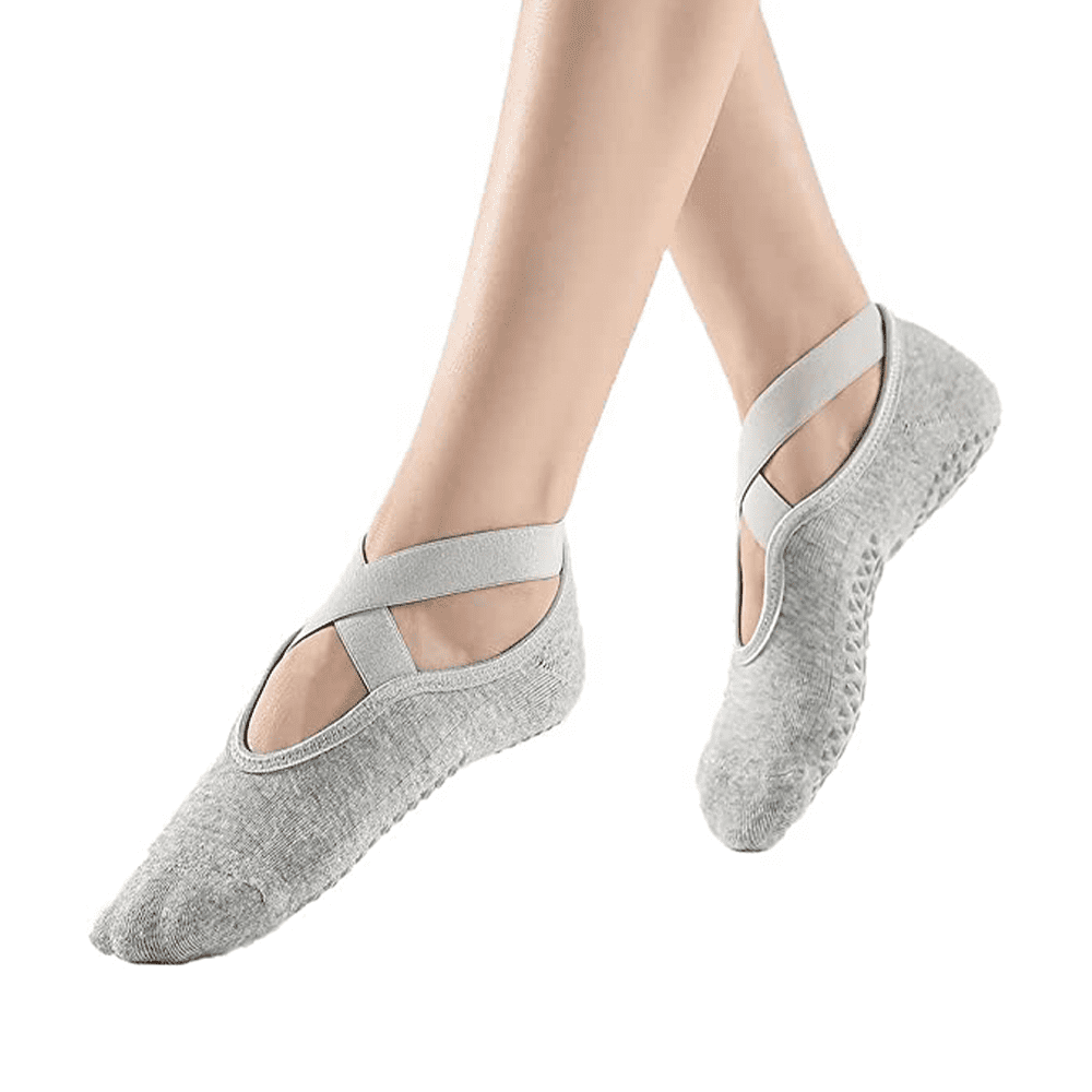 Non Slip Yoga Socks for Women, Grip Socks with Cushion for Pilates Barre  Ballet Dance Hospital 
