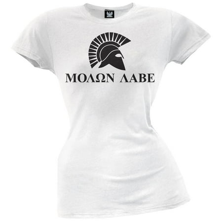 Zoom Junior Helmet - Molon Labe Helmet White Juniors T-Shirt