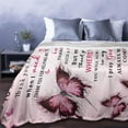 thumbnail image 6 of Kuscheln Sister Blankets from Sisters, Sister Birthday Gifts Butterfly, Gift for Sisters Birthday, Graduation, Christmas, Sis Throw Blanket, Pink Butterfly, 50"x60", 6 of 6