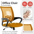 thumbnail image 5 of PayLessHere Ergonomic Chair , Adjustable Home Office Chair , Lumbar Support ,Swivel Rolling , Orange, 5 of 7