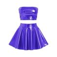 thumbnail image 2 of TaTaai Women Shiny Pleated Skirt Tube Top Two Piece Set Party Slim Fit Stylish Outfit Ladies Evening Festival Wear Lightweight Breathable Soft Comfortable Dress Set Gift, 2 of 8