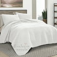 thumbnail image 3 of Exclusivo Mezcla Queen Quilt Set, 3-Piece Lightweight Queen Quilts Soft Bedspreads Bed Coverlets, White, 90"x96", 3 of 9