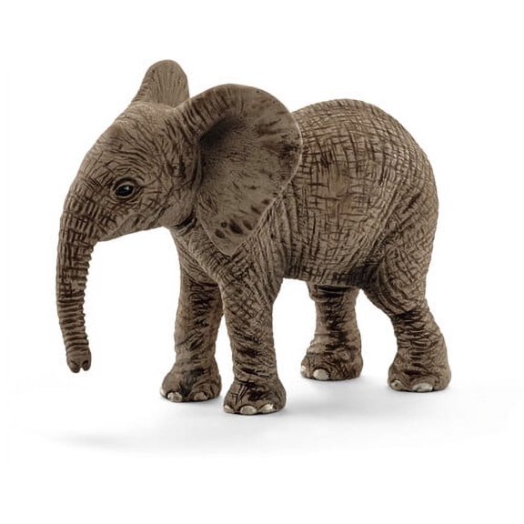 Schleich Wild Life - African Elephant Calf Figurine - Baby Animal Toys for Kids and Toddlers Ages 3