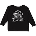 thumbnail image 3 of Inktastic Grandma Grandpa Love Me Grandchild Boys or Girls Long Sleeve Toddler T-Shirt, 3 of 5
