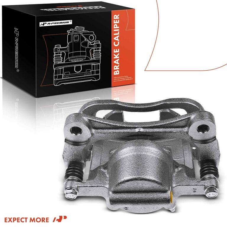 2-Piece Front Brake Caliper Assembly With Bracket For 2002-2006 Toyota Camry (2.4L L4 & 3.0L V6)