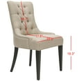 thumbnail image 4 of Safavieh Amanda Linen Tufted Dining Chair with Nail Heads, 4 of 7