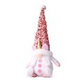 thumbnail image 1 of Muñeco enano de felpa de gnomo rosa, adornos de mesa para el hogar, decoraciones navideñas, 1 of 5