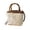 D, variant on Bamboo Handle Woven Bag Straw Bucket Bag Casual Versatile Shoulder Tote Summer Beach Purse Khaki