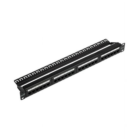 Navepoint Rackmount or Wallmount 24-port Cat6 Patch Panel RJ45 Ethernet 568A/B compatible