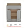 thumbnail image 2 of Sunny Wood Gsb27-A Grayson 27" Wide Double Door Base Cabinet - Grey, 2 of 7