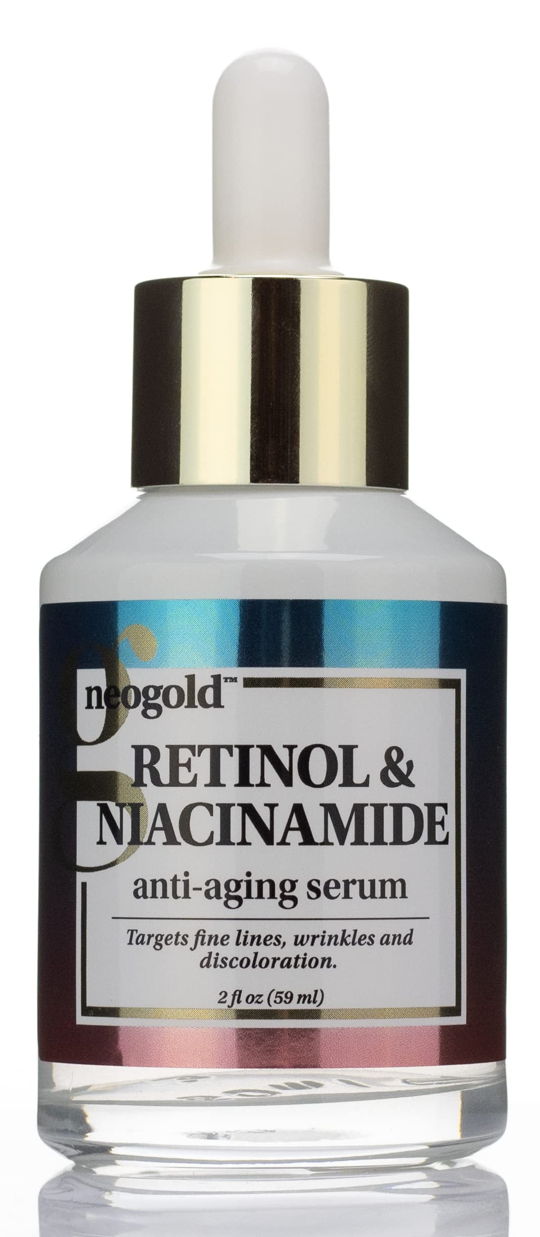Neogold Retinol + Niacinamide AntiAging Face Serum 2 fl oz