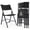 Black, variant on WLLJOY 4 Pack White Blow-Molded Folding Chairs, Portable Chair for Adults, 600lbs Capacity Metal Frame, Comfortable Seat for Party, Banquet