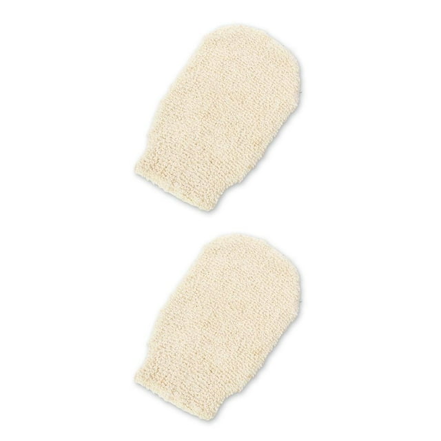 Toystoory Depurador de baño Toalla de cuerpo Peeling Limpieza profunda Guante de ducha Cepillos Espesar Guantes de eliminación del hogar Beige Beige 2Conjunto