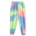 thumbnail image 3 of Arshiner Girls Long Sleeve Tie Dye Outfits Sweatsuits Set Cute Pullover Hoodies Sweatshirts Jogger Sweatpants Outfit, 3 of 9
