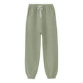 thumbnail image 1 of Jogger Pants Plush Lined Sweatpants for Running Fall Spring Large, 1 of 3