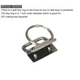 thumbnail image 4 of Uxcell 26mm Key Fob Hardware with Keychain Ring for Bag Webbing Wristlets Dark Nickel 20 Pack, 4 of 5