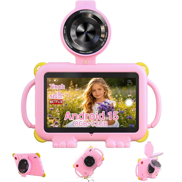 Tablet PEICHENG para niños 7" IPS 8 GB de RAM 32 GB de ROM expandible hasta 1 TB