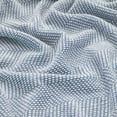 thumbnail image 6 of Superior Chrisney Chevron Cotton Blanket, California King, Blue, 6 of 10