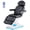 Black, variant on STICCIO 3-Motor Electric Facial Bed, Height Adjustable Massage Bed with Hand and Foot Control for Salon Spa