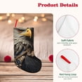 thumbnail image 4 of Lsque 18 Inches Noble Style Bald Eagle Pattern Christmas Stockings Hanging Ornaments,Knitted Xmas Fireplace Hanging Stocking,Holiday Decoration, 4 of 7