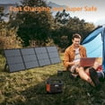 thumbnail image 3 of MHPOWOS Portable Solar Panels 220W 40V 23.5% High Efficiency IP67 Waterproof Solar Panel Kit with Adjustable Kickstand for Ecoflow Power Station Outdoor Camping, 3 of 13