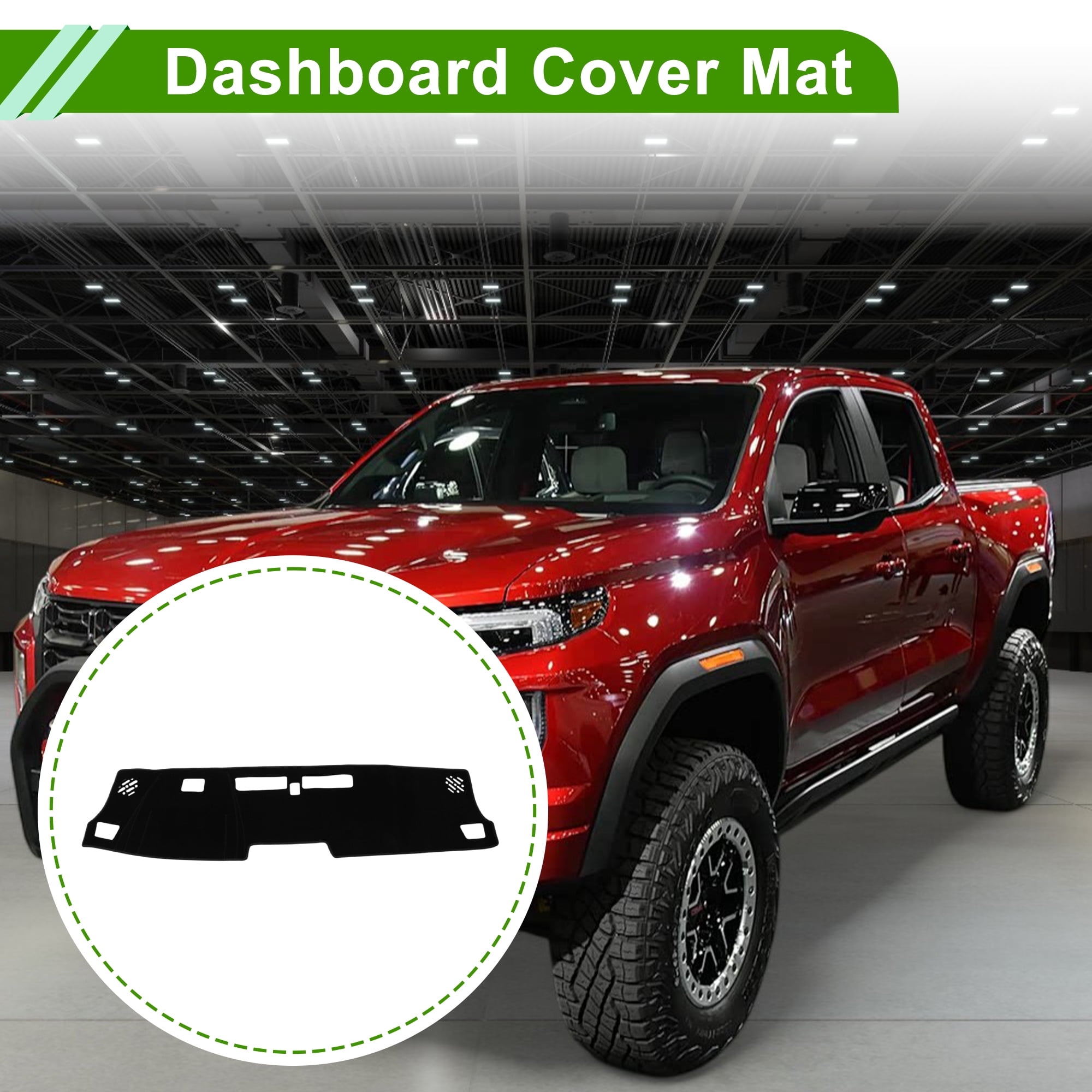 Unique Bargains Dashboard Cover for GMC Canyon and Chevylot Colorado 2023-2026 Black
