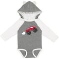 thumbnail image 3 of Inktastic Red Monster Truck Action Boys or Girls Long Sleeve Baby Bodysuit, 3 of 5