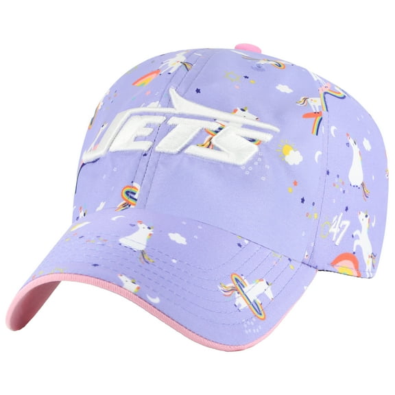 Girls Preschool '47 Lavender New York Jets Unicorn Clean Up Adjustable Hat