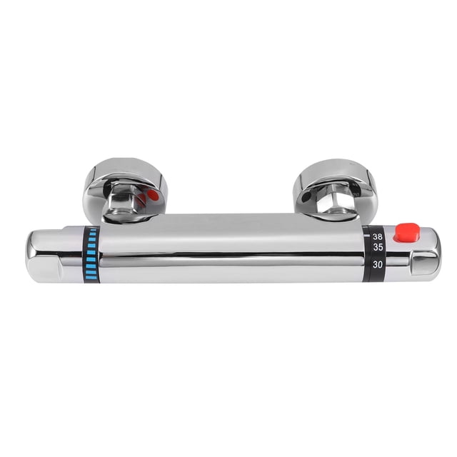 Válvula De Ducha Termostática Ajustable Grifo De Ducha Expuesto Con Botón De Protección De 38 Grados Pies Curados Núcleo De Válvula De Cerámica Para Bañera De Ducha De Baño Kearding HA018883-00