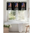 thumbnail image 6 of Patriotic Stripes and Star Kitchen Valances for Windows Freedom American Flag Soldiers Valance Curtains&nbsp; for Kitchen /Living Room/Bedroom/ Bathroom Decor, 54"x18 " ,Rod Pocket 1 Panel,, 6 of 8