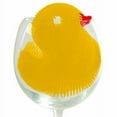 thumbnail image 6 of Norpro Silicone Dish Brush - Double Sided Multi Use Veggie Scrubber Pot Holder - Yellow Duck, 6 of 6