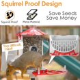 thumbnail image 3 of Birdkiss Smart Bird Feeder with Camera, Metal Squirrel Proof Bird Watching Cameras with AI Identification & Solar Panels, Gifts for Bird Lovers, Red, 3 of 9