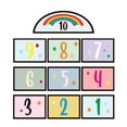 thumbnail image 3 of Anti Slip Hopscotch Jump Sticker, Lattice Floor Sticker for Children Funny Number Cartoon Floor Decals Puzzle Sticker for Play Room Ground , StyleA, 3 of 8