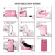 thumbnail image 2 of Pequeño bolso bandolera para teléfono móvil, funda para teléfono móvil con cartera colgante, bolso bandolera de piel sintética, pasaporte, funda para teléfono móvil con ranura para tarjetas, correa, 2 of 6