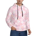 thumbnail image 2 of Sigee Easter Cute Rabbit for Men's Pullover Hoodie Sweatshirts Adult Casual Long Sleeve Sweatshirts ,Sizes S-4XL-XX-Large, 2 of 7