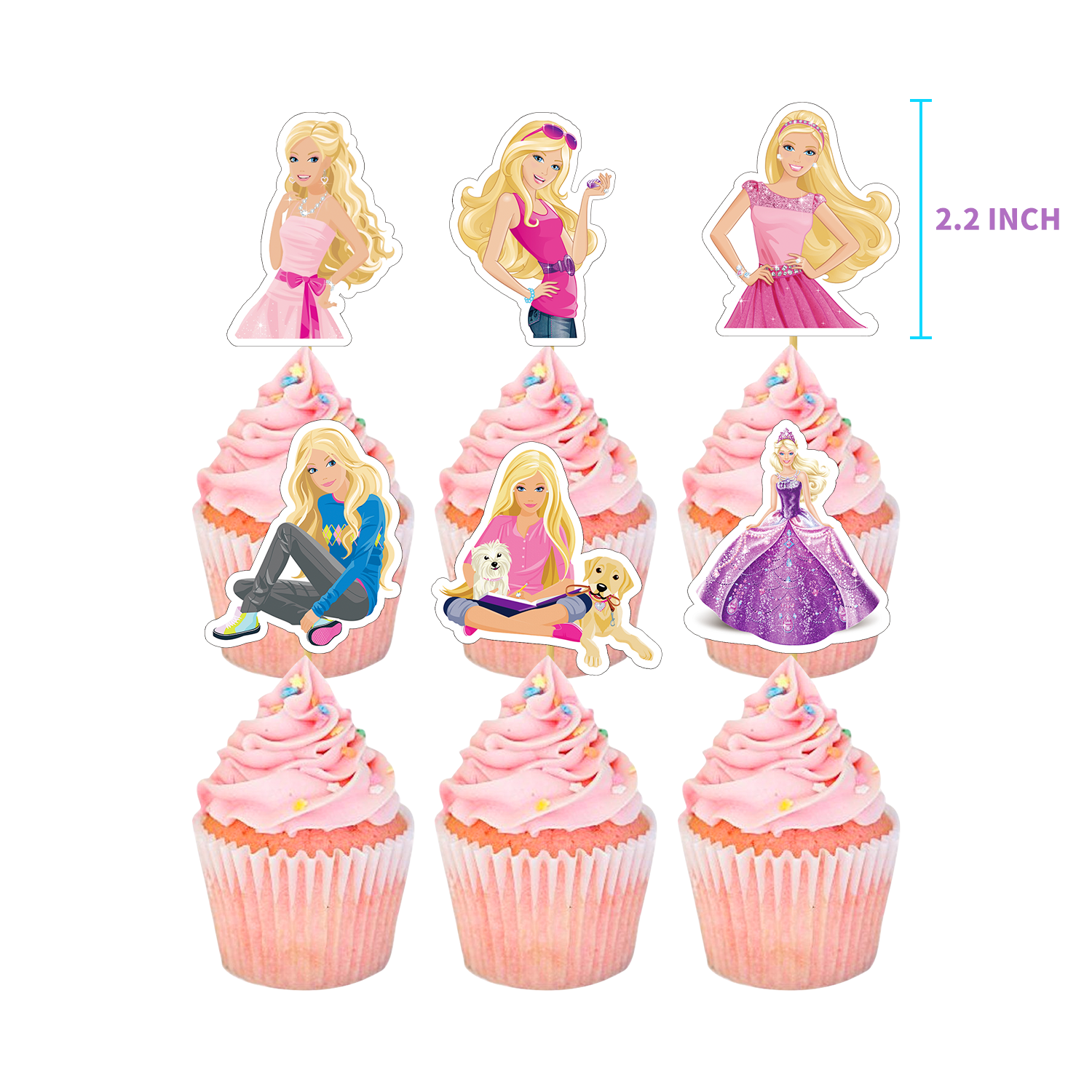 Barbi Party Kit Decorations Balloons Banner Caketopper Theme Girl Birthday Favors Includes