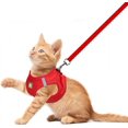thumbnail image 2 of LAICAIW Dog Harness and Leash Set, No-Pull Breathable Soft Mesh Puppy Vest Harness Reflective Adjustable Pet Harnesses for Small Medium Large Dogs and Cats-Outdoor Easy Control for Walking, 2 of 7