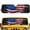 American Flag, variant on Yuyamidu Blue Aztec Windshield Sun Shade for 2018-2024 Jeep Wrangler JL JLU & Gladiator JT, Gemoetric Sunshades Heat Shield Car Front Window Sunshade