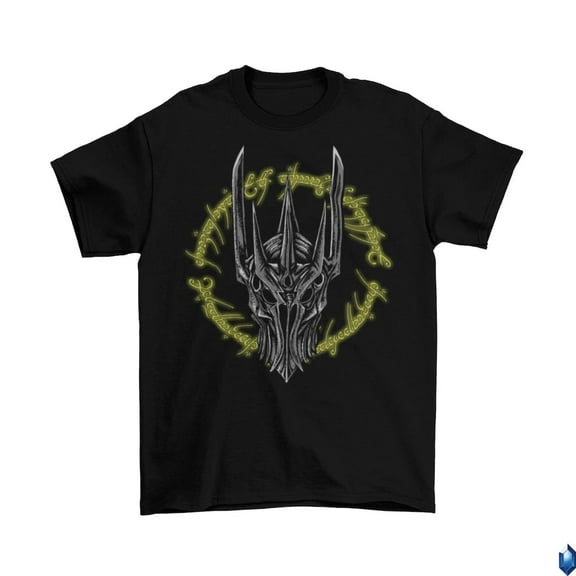 Sauron Lord of the Rings T-Shirt Unisex Adult Hobbit Fellowship Dark,Black Color,Size 2XL
