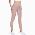 thumbnail image 2 of Jkety No Boundaries Leggings Leggings for Women - Black Tummy Control High Waisted Soft Yoga Pants for Workout Gym Running with Pockets(Pink,L), 2 of 3