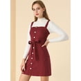 thumbnail image 2 of INSPIRE CHIC Robe Salopette en Denim Classique pour Femmes à Bretelles Ajustables, Coupe Trapèze, 2 of 6