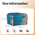 thumbnail image 5 of Honeii Shells and Starfish Print 4 slice Toaster Cover, Two Slice Toaster Dust-proof Cover For Kitchen Small Appliance and Fingerprint Protection, 5 of 7